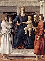 Madonna and Child Attended by Angels, francesca