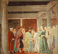 Meeting between the Queen of Sheba and King Solomon , francesca