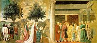 Procession of the Queen of Sheba and Meeting between the Queen of Sheba and King Solomon, 1464, francesca
