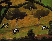Cows in a Meadow, 1909, fresnaye