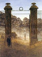 The Cemetery Entrance, 1825, friedrich