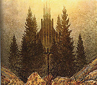 The Cross on the Mountain, Kunstmuseum at Dusseldorf, friedrich