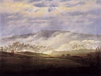 Fog in the Elbe Valley, 1821, friedrich