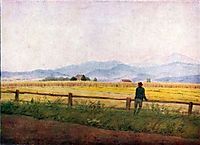 Landscape with a male figure, friedrich