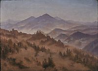 Landscape with the Rosenberg in Bohemian Switzerland, friedrich