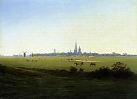 Meadows near Greifswald, 1822, friedrich
