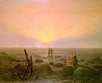Moon rising over Sea, 1821, friedrich