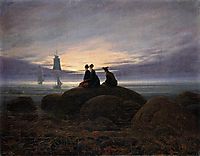 Moonrise by the Sea, 1822, friedrich