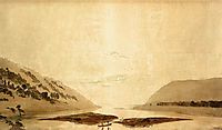 Mountainous River Landscape, Day Version, 1830-1835, friedrich
