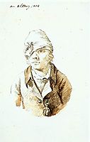 Self-Portrait with Cap and Sighting Eye Shield, 1802, friedrich