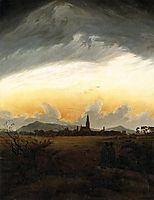 Sunrise, Neubrandenburg, 1817, friedrich