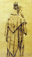 Woman in the cloack, friedrich