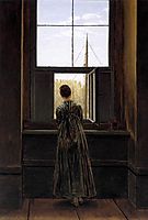 Woman at a Window, 1822, friedrich