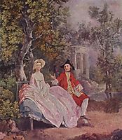 Conversation in a Park, 1745, gainsborough