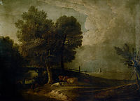 Figures with Cattle in a Landscape, gainsborough