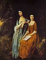 The Linley Sisters (Mrs. Sheridan and Mrs. Tickell), 1772, gainsborough