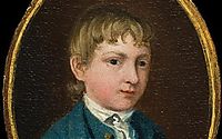 The miniature portrait of a young boy (supposed self-portrait), c.1737, gainsborough