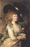 Portrait of Georgiana, Duchess of Devonshire, gainsborough
