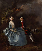 Portrait of Sarah Kirby (née Bull) and John Joshua Kirby, c.1752, gainsborough
