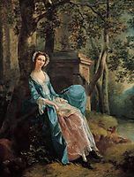 Portrait of a Woman (possibly of the Lloyd Family), c.1750, gainsborough