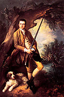 William Poyntz of Midgham and his Dog Amber , 1762, gainsborough