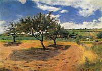 Apple-Trees in Blossom, 1879, gauguin