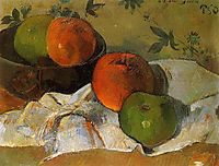 Apples in bowl, 1888, gauguin