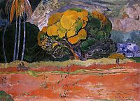 At the Foot of the Mountain, 1892, gauguin