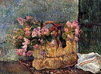 Basket of flowers, 1884, gauguin