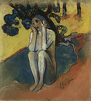 Breton Eve, 1889, gauguin