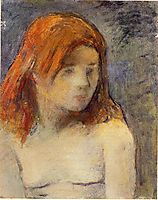 Bust of a nude girl, 1884, gauguin