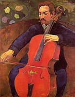 The Cellist (Portrait of Upaupa Scheklud) , 1894, gauguin