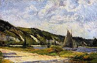 The cliffs of Le-Bouille, 1884, gauguin