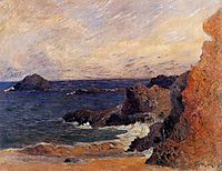 Coastal landscape, 1886, gauguin