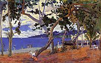 Coastal Landscape from Martinique, 1887, gauguin