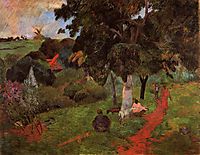Coming and going, Martinique, 1897, gauguin