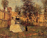 Conversation, 1885, gauguin