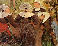 Four Breton Women, 1886, gauguin