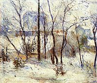 Garden under Snow, 1879, gauguin
