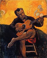 The guitar player, 1894, gauguin