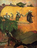 Haymaking, 1889, gauguin