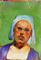 Head of a Breton (Marie Louarn), 1888, gauguin