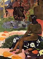 Her nami is Vairaumati, 1892, gauguin
