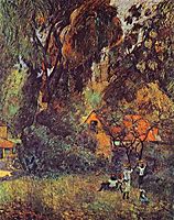 Huts under Trees, 1887, gauguin