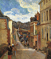 Jouvenet Street in Rouen, 1884, gauguin