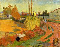 Landscape at Arles, 1888, gauguin