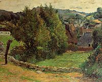 Landscape at Pont-Aven, 1886, gauguin