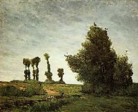 Landscape with Poplars, 1875, gauguin