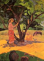 The lemon picker, 1891, gauguin