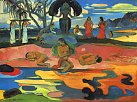 Mahana no atua (the day of God), 1894, gauguin